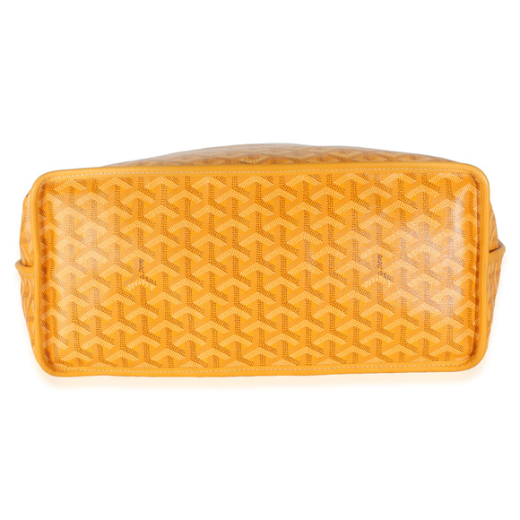 Goyard Yellow Goyardine Canvas Reversible Anjou PM - Picture 5 of 7